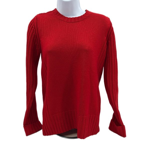 Burberry Red Pullover SweaterClassic Style